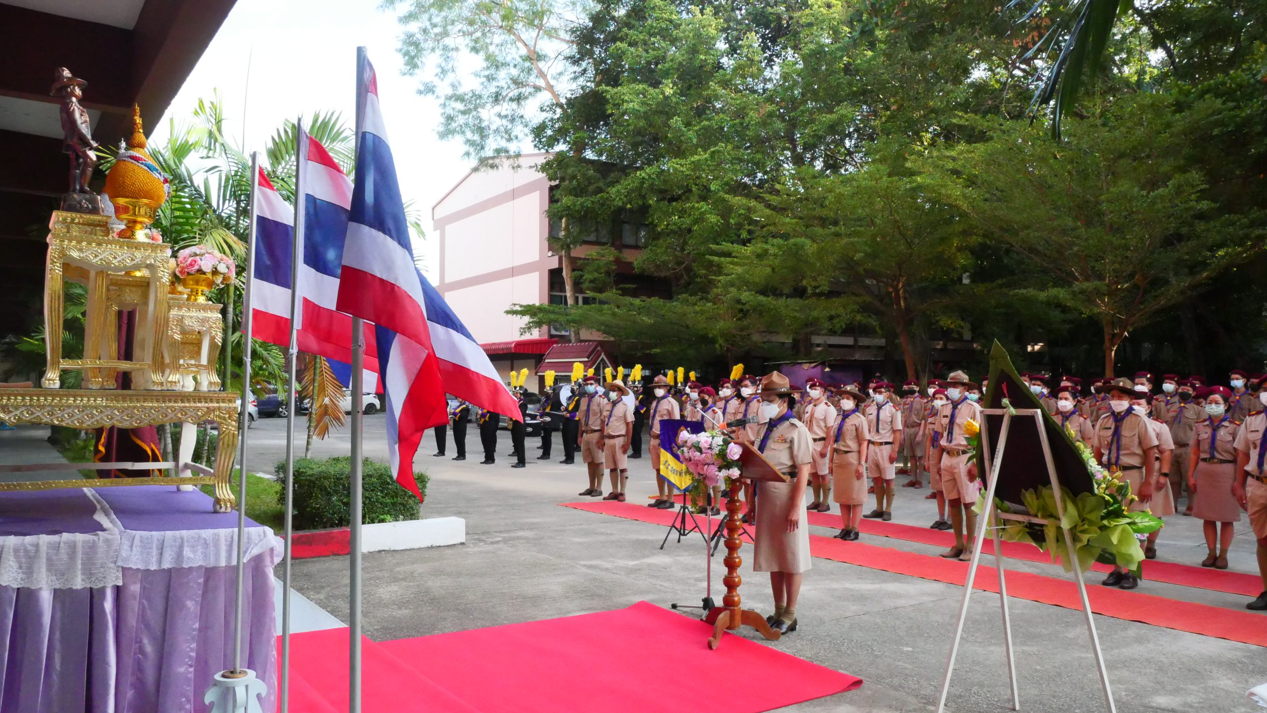 โรงเรียนสรรพวิทยาคม จัดพิธีถวายราชสดุดี เนื่องในวันคล้ายวันสวรรคตของพระบาทสมเด็จพระมงกุฎเกล้าเจ้าอยู่หัว รัชการที่ ๖